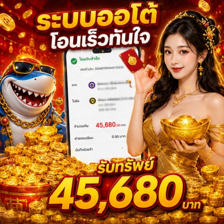 ระบบออโต้โอนเร็วทันใจ รับทรัพย์ 45,680 บาท