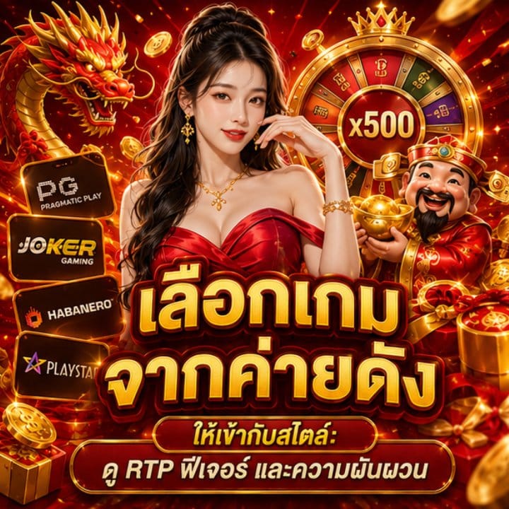 เลือกเกมจากค่ายดังให้เข้ากับสไตล์